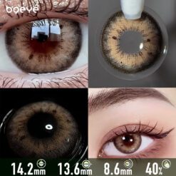 Lentilles de contact marron douteuses