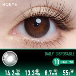 Lentilles de Contact Princesse Gris-Rose